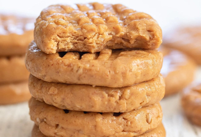 3 ingredient peanut butter cookies