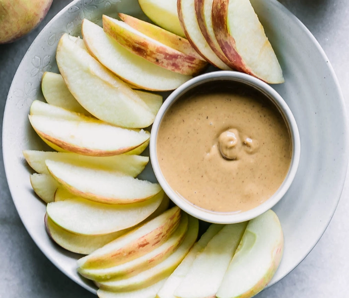 apple and peanut butter snack