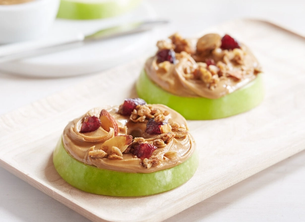 peanut butter apple slices