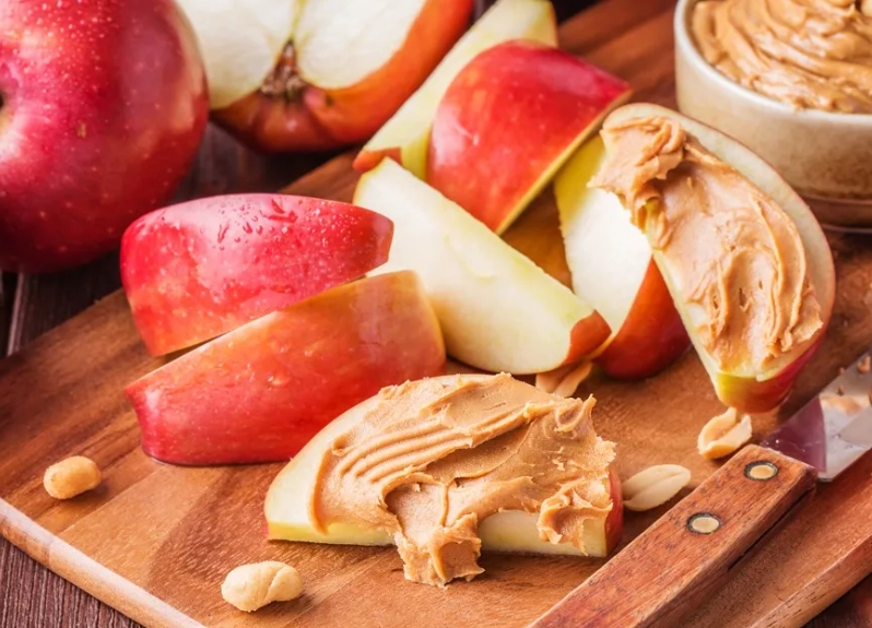 peanut butter with apple