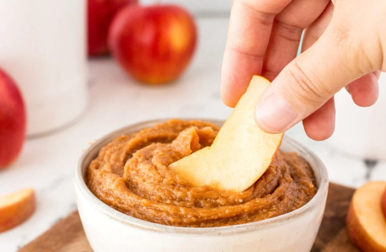 healthy peanut butter apple snack