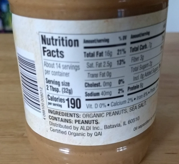 healthy peanut butter