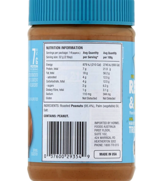 best unsweetened peanut butter