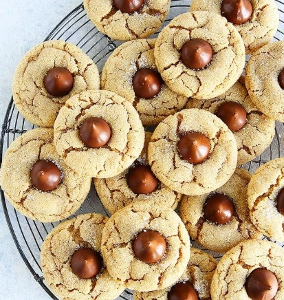 peanut butter blossom cookies