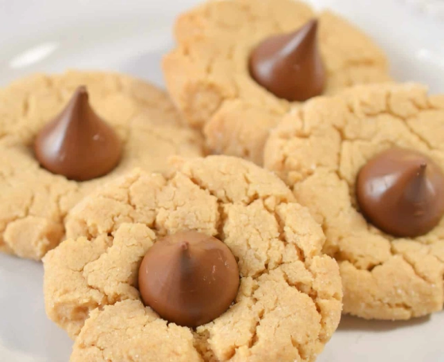 peanut butter blossom cookies recipe