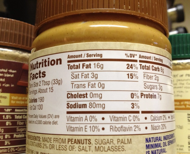 low sugar peanut butter