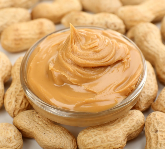 what is peanut butter made of