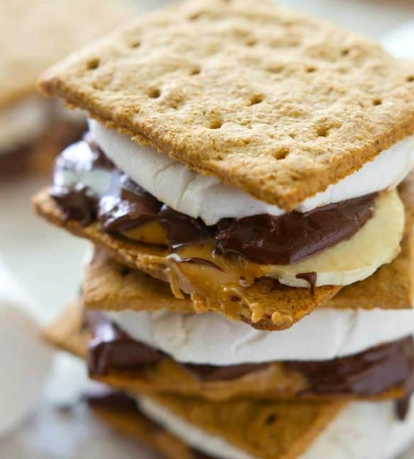 easy s'mores with peanut butter easy s'mores with peanut butter