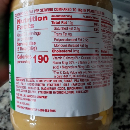 low calorie peanut butter