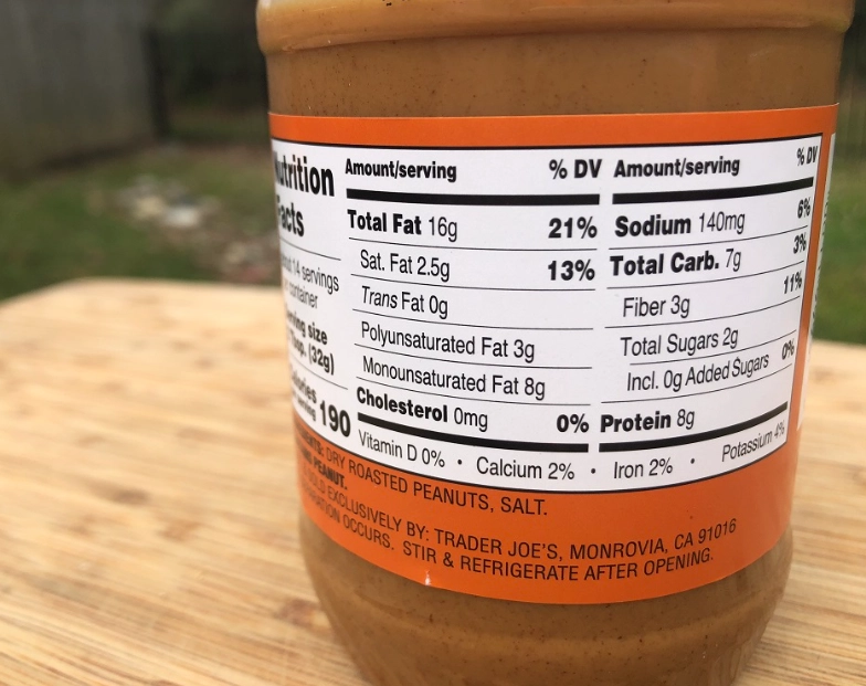 calories in peanut butter calories in peanut butter