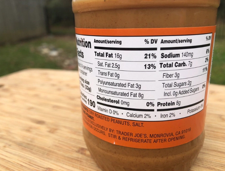 low fat peanut butter spread