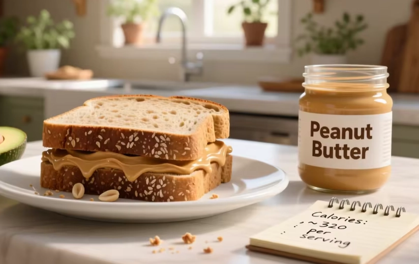 how many calories in a tablespoon of peanut butter
