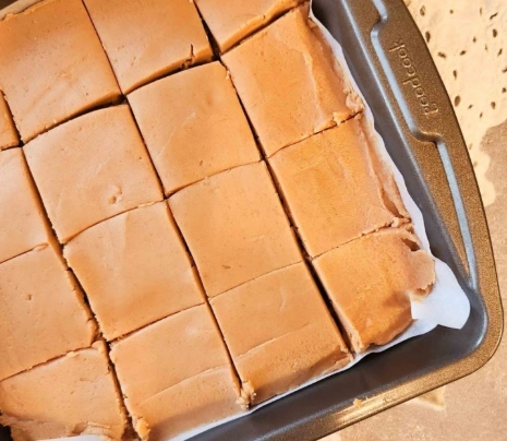 fudge with icing